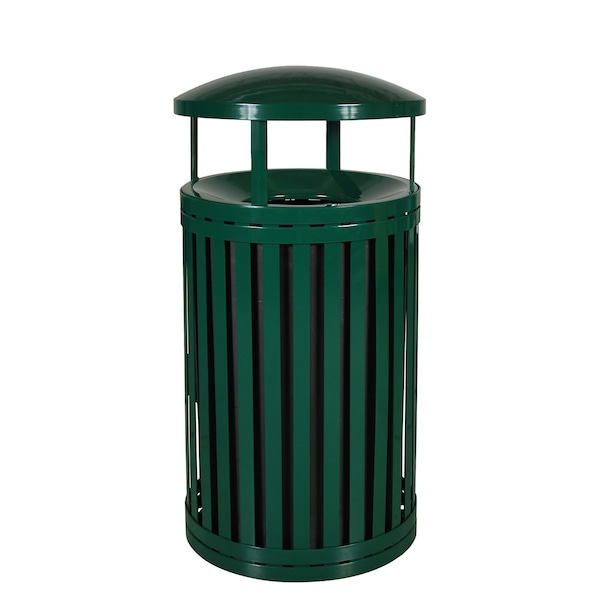 Ex-Cell Kaiser 45-Gal. Receptacle W/ Canopy - Hunter Green Gloss SCTP-40 D ND HGR - main